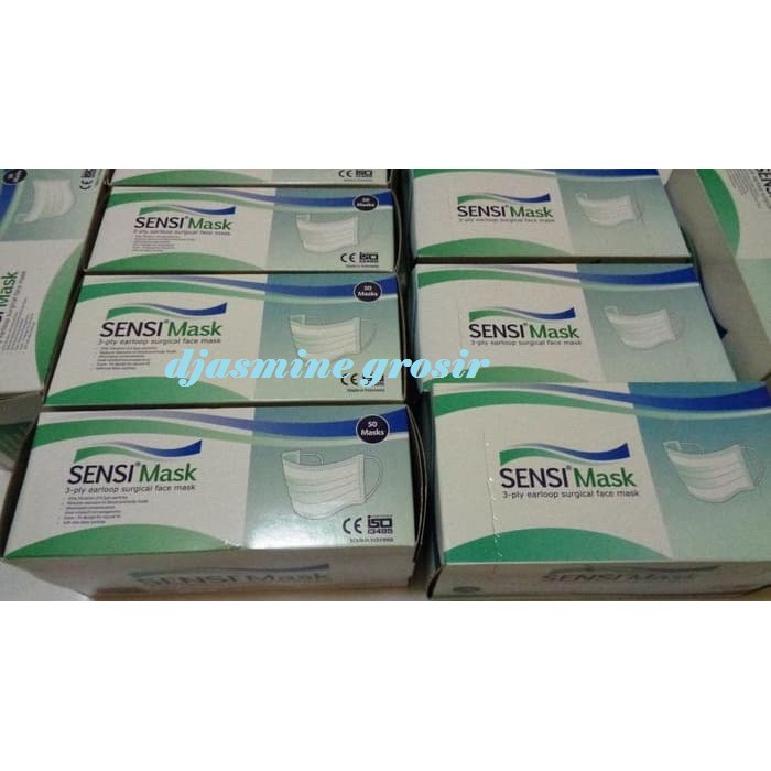 Masker Sensi Mask Earloop Debu Wajah Mulut 3PLY