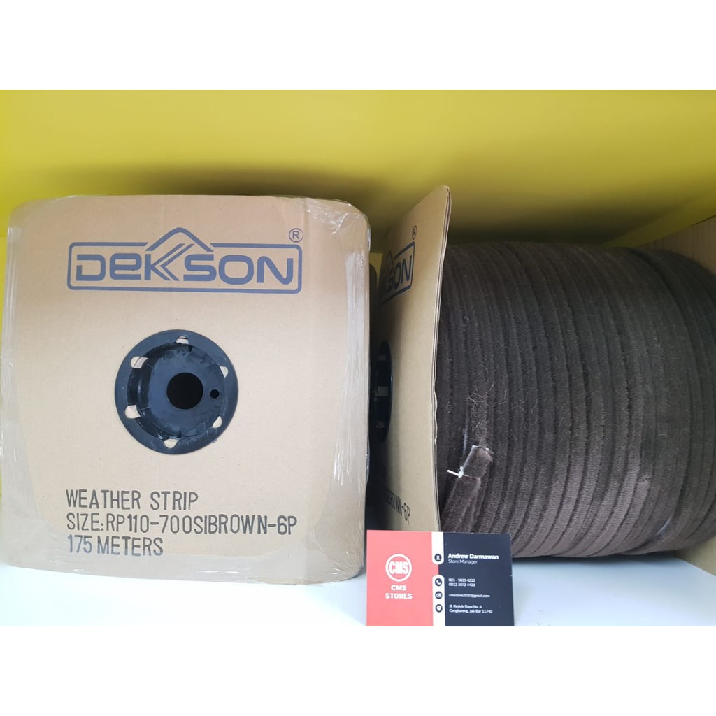 MOHAIR / MOHER / PENUTUP LIS PINTU JENDELA / MOHAIR BESAR BROWN GREY 11x7MM
