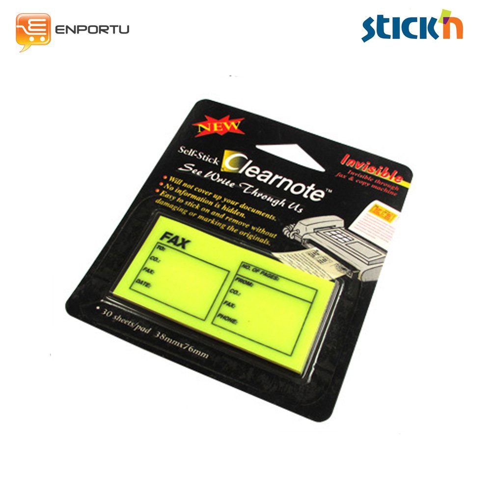 

Hari ini Sticky Note Hopax Clearnote 21119 Fax Note - Memo Tempel Transparan Hemat