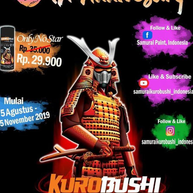 

Samurai Paint/Black 109-Cat Semprot Aerosol Kode 81