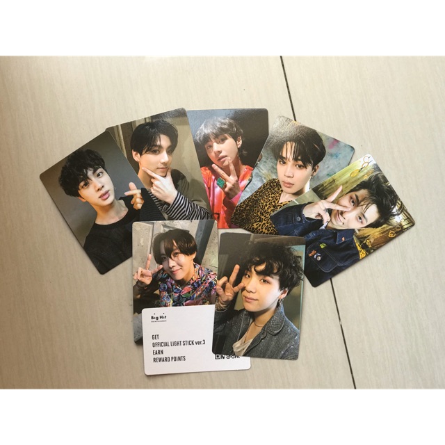 Photocard official BTS lightstick army bomb ver. 3 BTS original - foto BTS