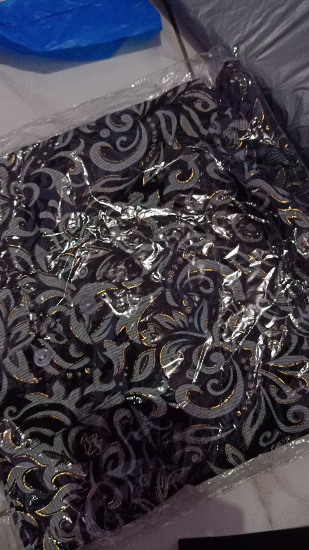 Real Pict! Kemeja Pria Batik Katun Silk Prada Motif Mengkilat Best Seller (14 Motif) Pasti