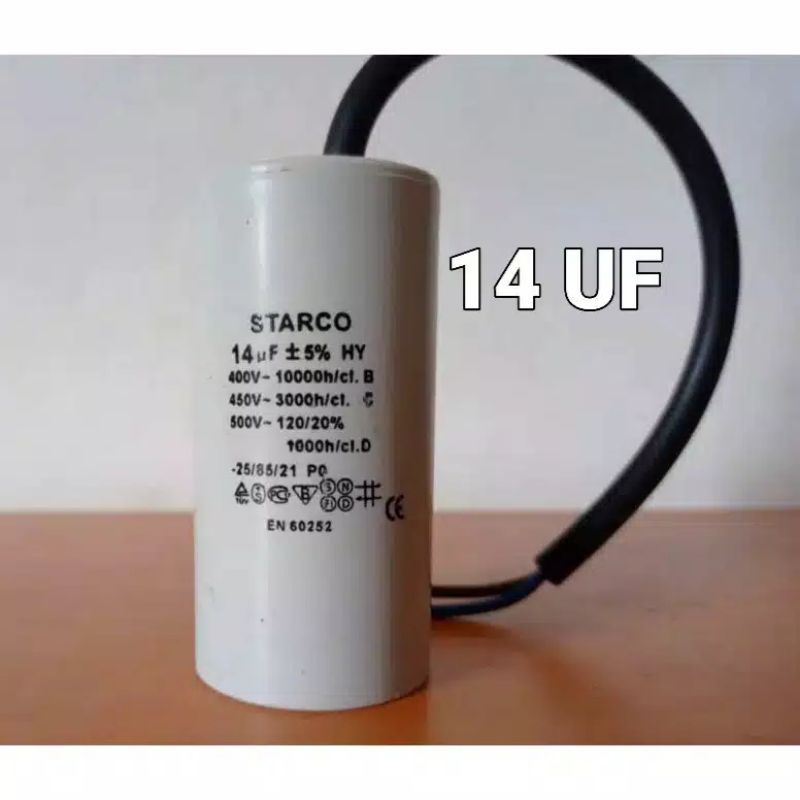 Kapasitor Sanyo ,  Bulat , Capasitor , Pompa Air 6 ,8 , 10 , 12 , 14  , 16, 20 , 25  , 30 UF450V