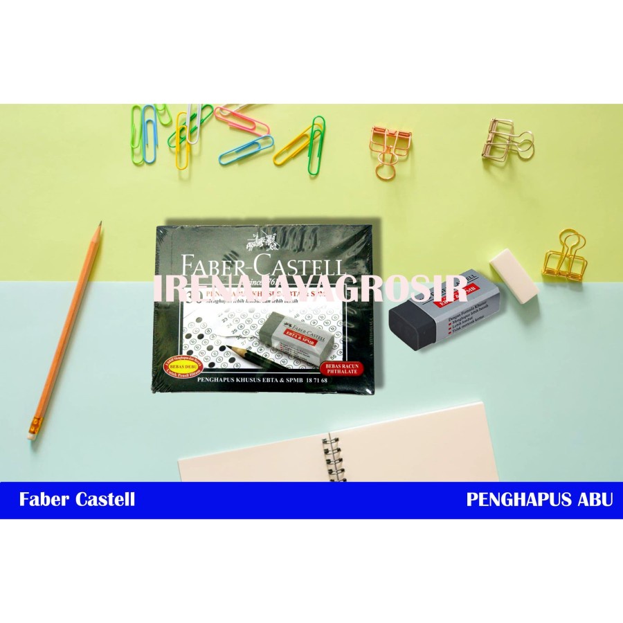 

Penghapus FABER CASTELL Original Isi 30 PCS / Eraser FABER CASTELL