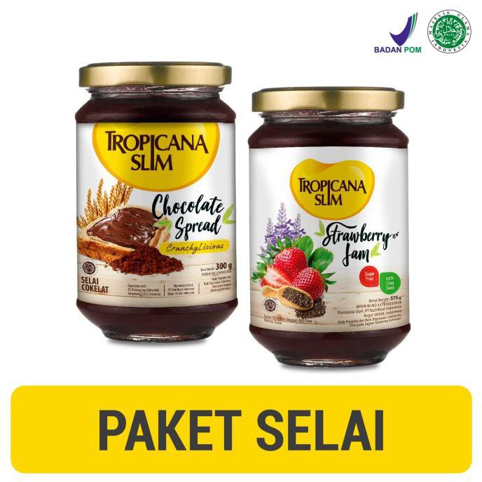 

Cuci Gudang Awal Tahun Tropicana Slim Chocolate Spread 300gr + Strawberry Jam 375gr Cuci Gudang Awal