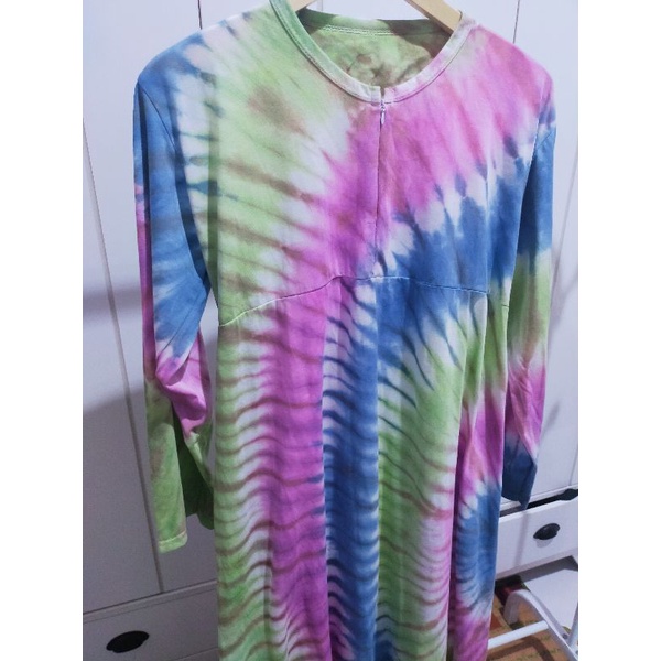 Daster Longdress Pelangi Busui Jumbo/ Preloved