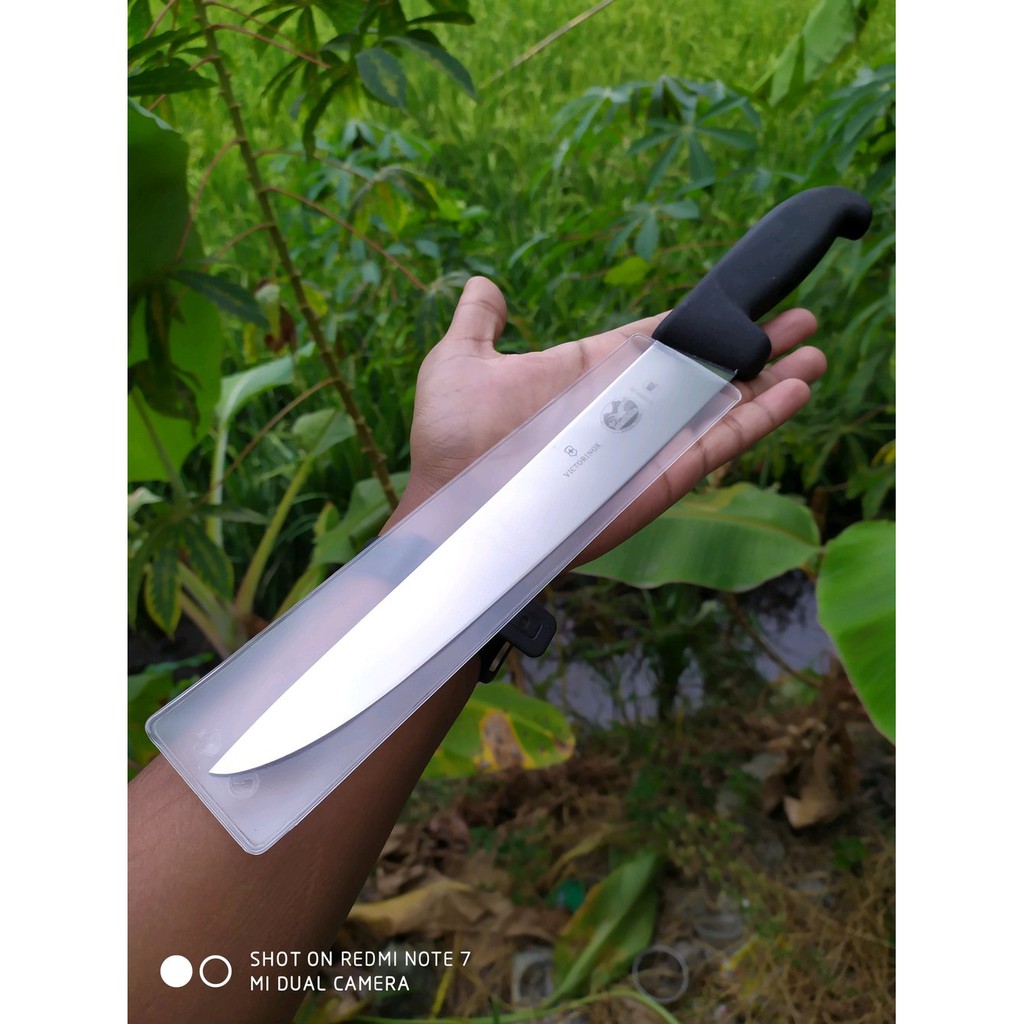 Pisau Boning Sticking Knife Victorinox 22 Cm - 5.5503.22 Black Fibrox Termurah