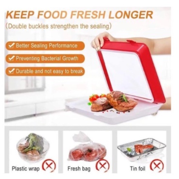 [MH] Tempat Penyimpanan Makanan Press Plastik Vacum Try Food Storage