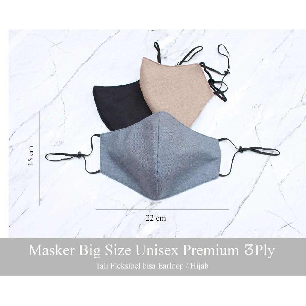 MASKER KAIN BIG SIZE PREMIUM UNISEX