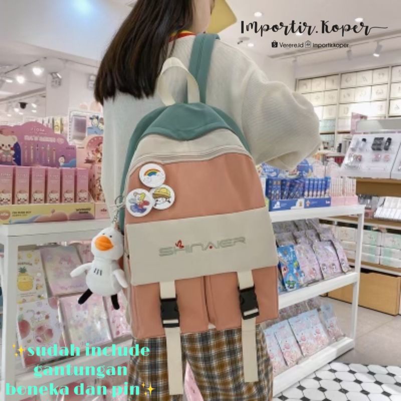 Joshee tas ransel wanita Backpack wanita Backpack pria tas sekolah Tas