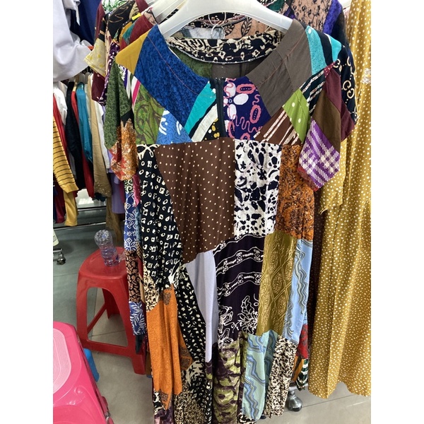 Daster Batik Percah Resleting