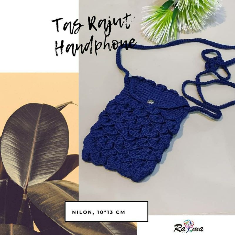 Tas HP Rajut Tas Slempang HP rajut