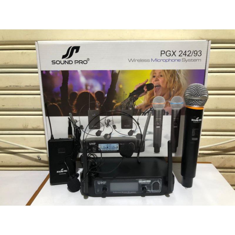 mic wireless sound pro PGX-242/93.suara bagus