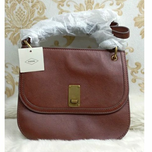 tas fossil belmont crossbody bag brown SHB2665213