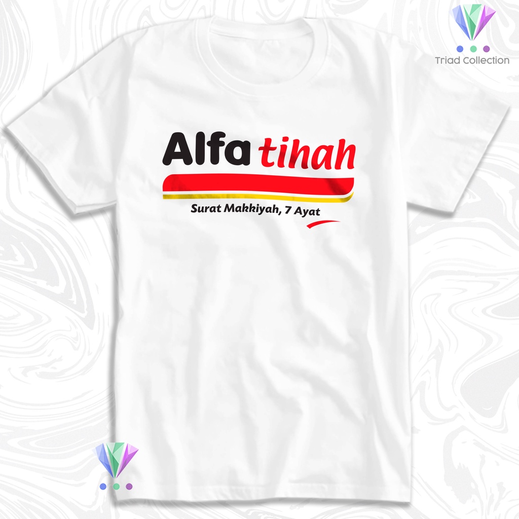 Jual Kaos Dakwah Islami Surat Alfatihah Plesetan Alfamart Tshirt Baju