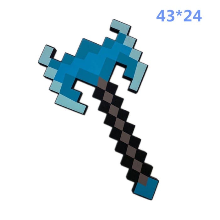 Pedang Mainan Minecraft The New Blue Axe | Senjata Mainan Kapak