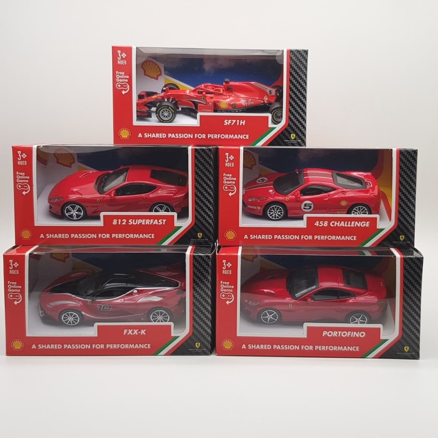 Diecast Mobil Mainan Ferrari Shell V- Power Limited Edition - Original