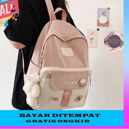 Top Produk.. Tas Anak Ransel Gendong Sekolah Perempuan Sd Smp Import Backpack Laptop 14 Inch Cs Long