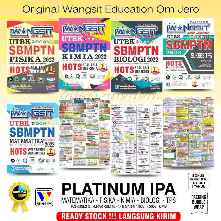 IPA Platinum 2022 / SAINTEK / Buku Wangsit Spoiler UTBK SBMPTN 2022