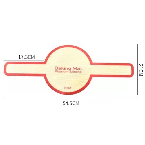 Silpad Round With Handle Alas Adonan Kue Tahan Panas Bulat Baking Mat