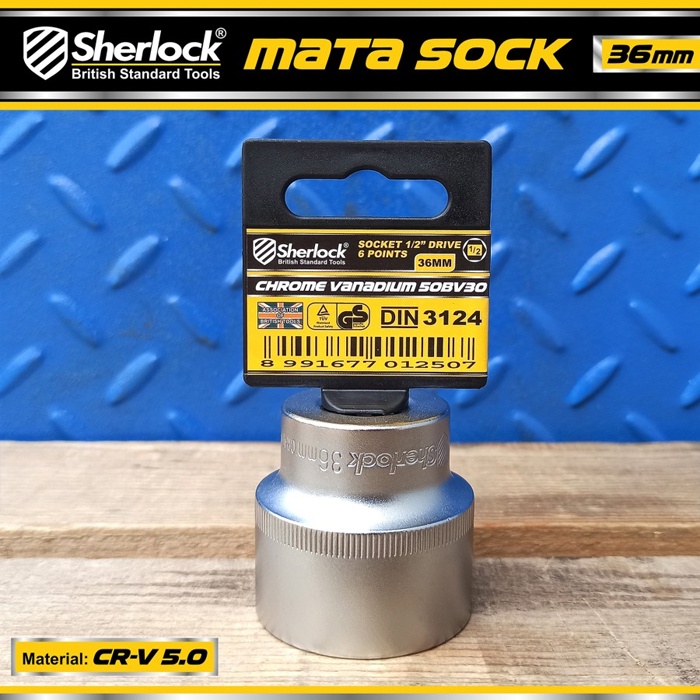 Kunci Shock 36 mm 6 PT / Sherlock Mata Sok/Sock 1/2 inch