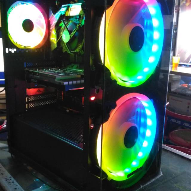 PC gaming desain rendering and live streming kumplit siap