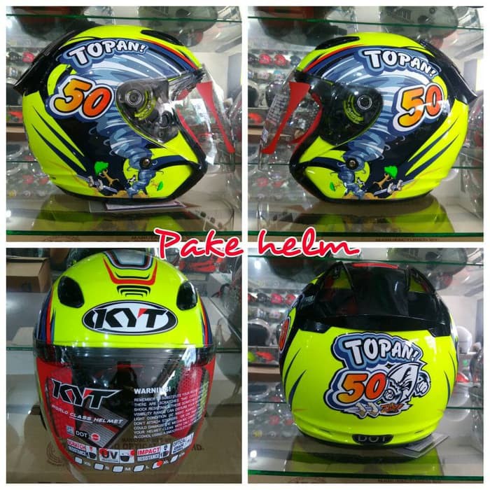 HELM KYT DJ MARU HELM KYT DJMARU TOPAN YEL FL