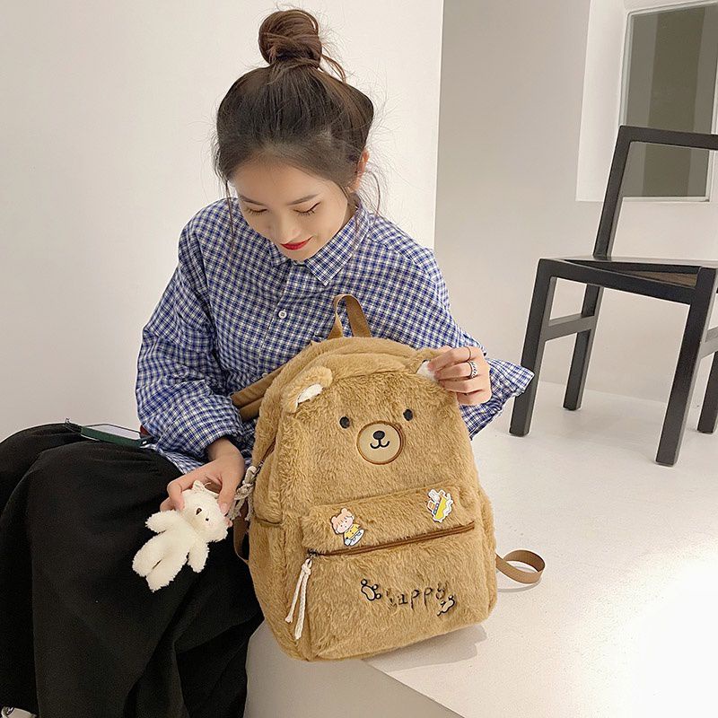 ETALASE KOREA 10/TAS BULU IMPORT/TAS SEKOLAH/TAS IMPORT/TAS BULU BAHAN HALUS LEMBUT/TAS BULU POLOS COKLAT/TAS BULU/TAS JALAN JALAN/TAS HANGOUT/TAS ANAK/TAS RANSEL REMAJA/TAS RANSEL UNTUK SEKOLAH KULIAH/TAS ANAK/TAS REMAJA/TAS GENDONG/TAS IMPORT CEWEK TKSD