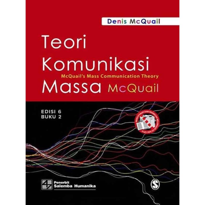 

HOT SALE!!! BUKU TEORI KOMUNIKASI MASSA EDISI 6 BUKU 2 TERLARIS