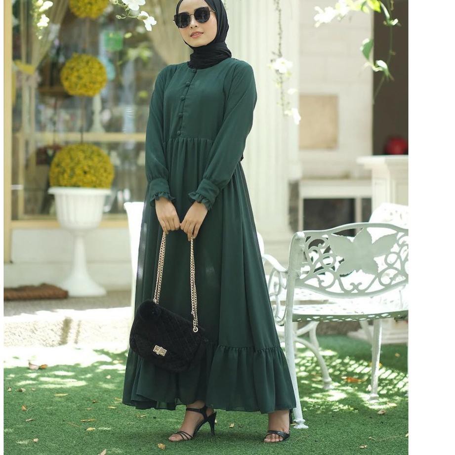 Ready Stok [ COD ] GARANSI TERMURAH Sofia Maxi Deska Rempel Juan Gamis Maxy Polos Dress Busui Outfit