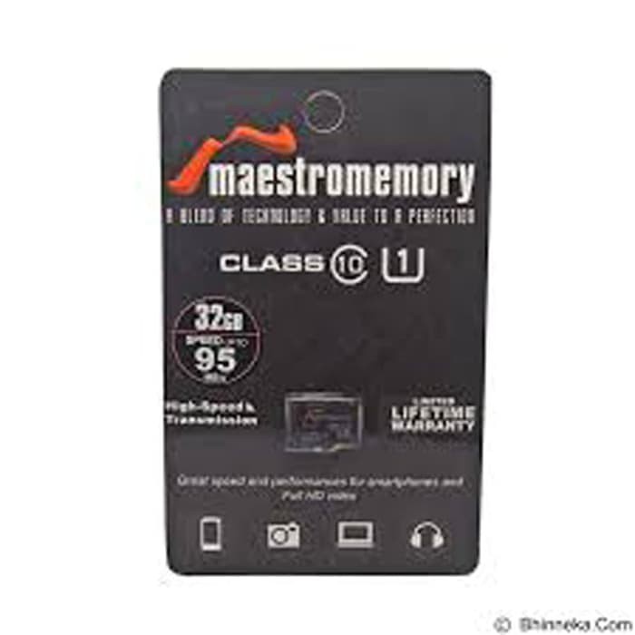 Memory Card Micro SD Maestro 32GB Original  Plus Packing