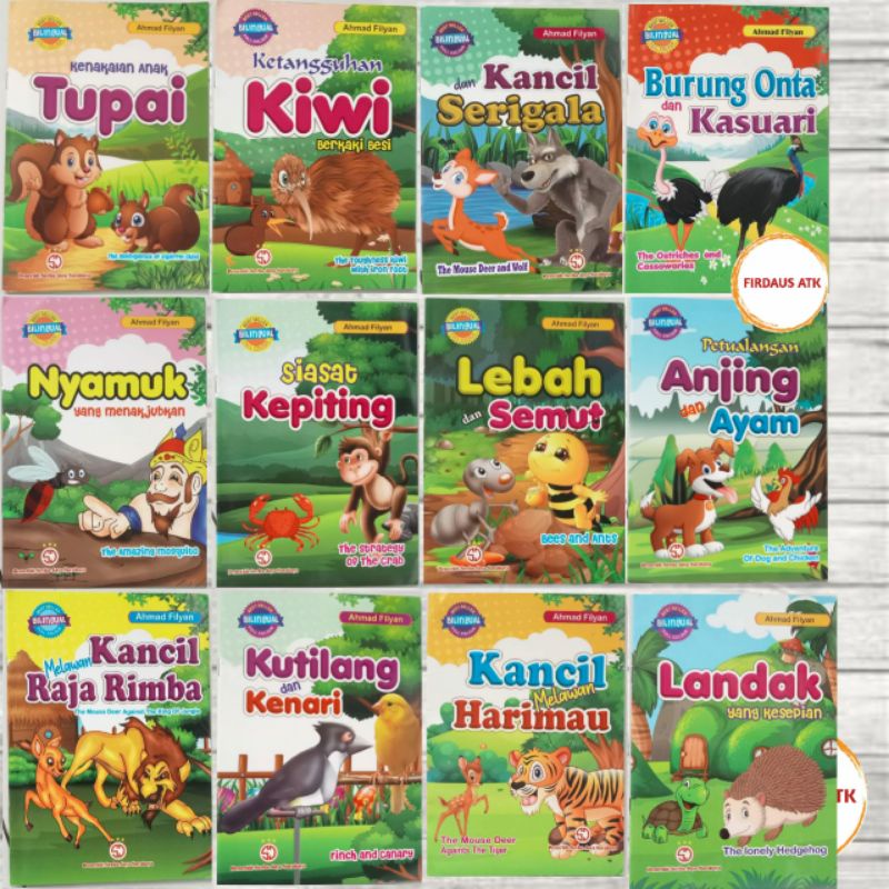 

Buku Cerita Anak Bergambar Kisah Fabel - Hewan Bilingual Full Color