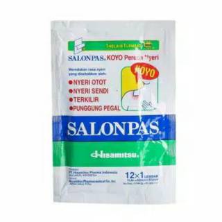 Salonpas koyo hijau  5 x 2 dan 12 x 1  termurah original