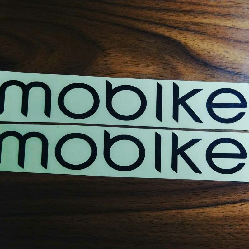 Sticker Cutting  Mobike Hitam isi 2 pcs