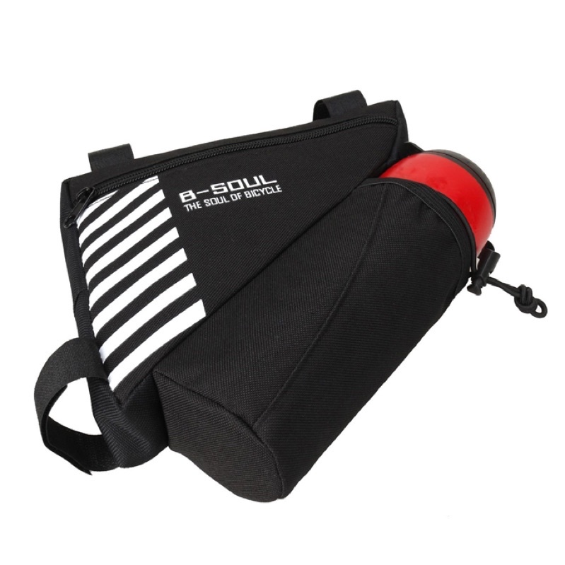 TaffSPORT B-SOUL Tas Sepeda Waterproof Dengan Holder Botol Minum-Black