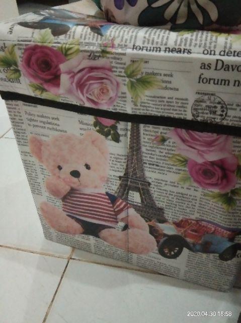 Storage Box / Storage Stool / Tempat Mainan / Kursi Organizer