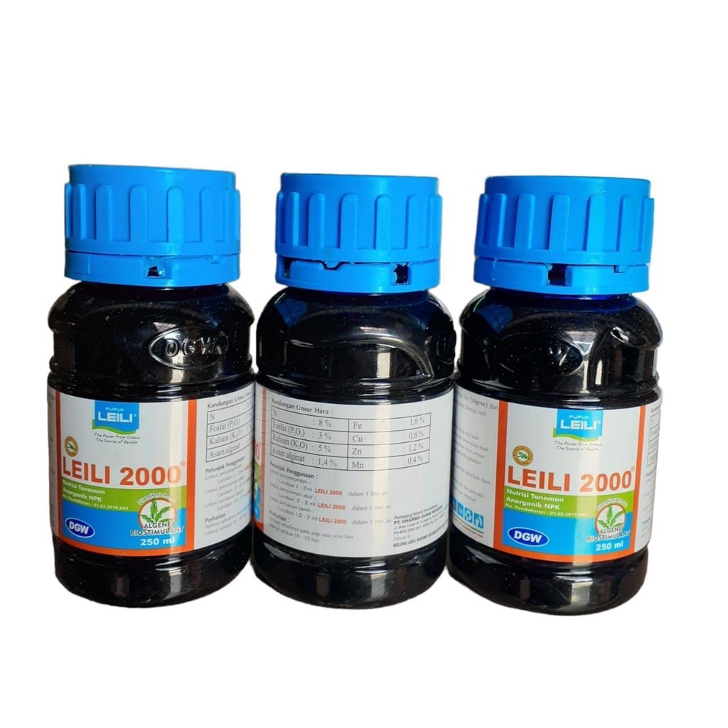 Pupuk Organik Cair 100% Original DGW Leili 2000 250ml Kesatuan ZPT &amp; Pupuk Daun