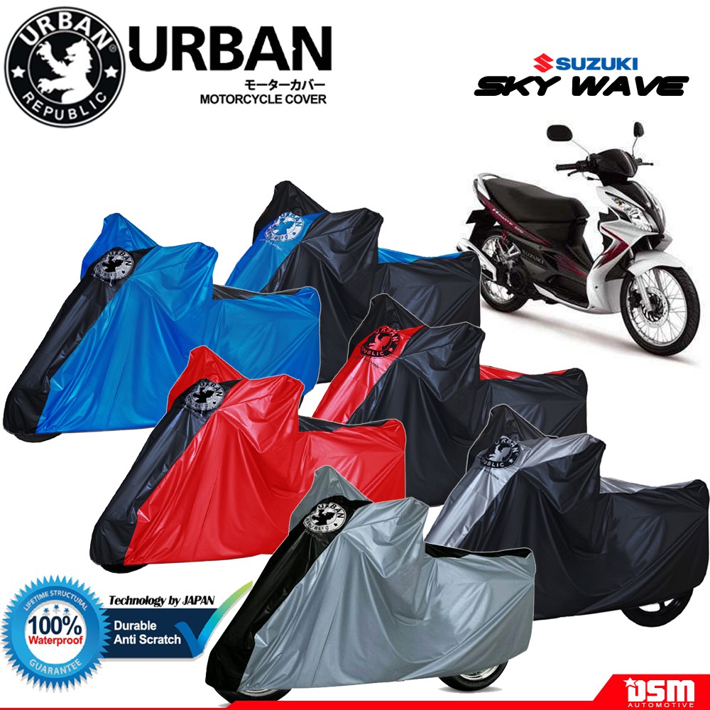 Urban / Cover Motor Suzuki Skywave 100% Waterproof / Aksesoris Motor Skywave / DSM