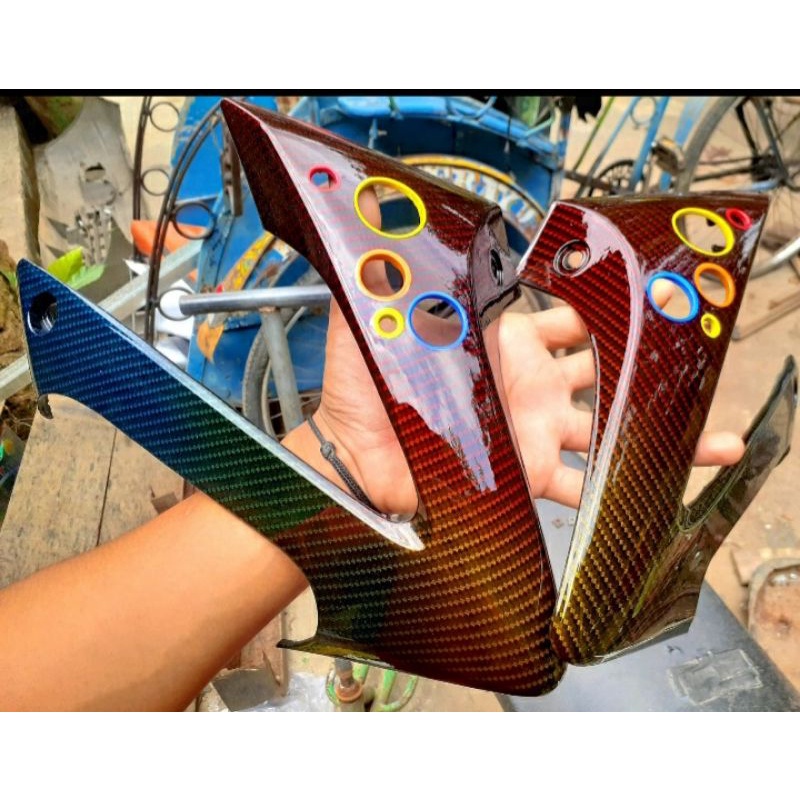 cover sayap vixion old / body vixion old sudah carbon + coak