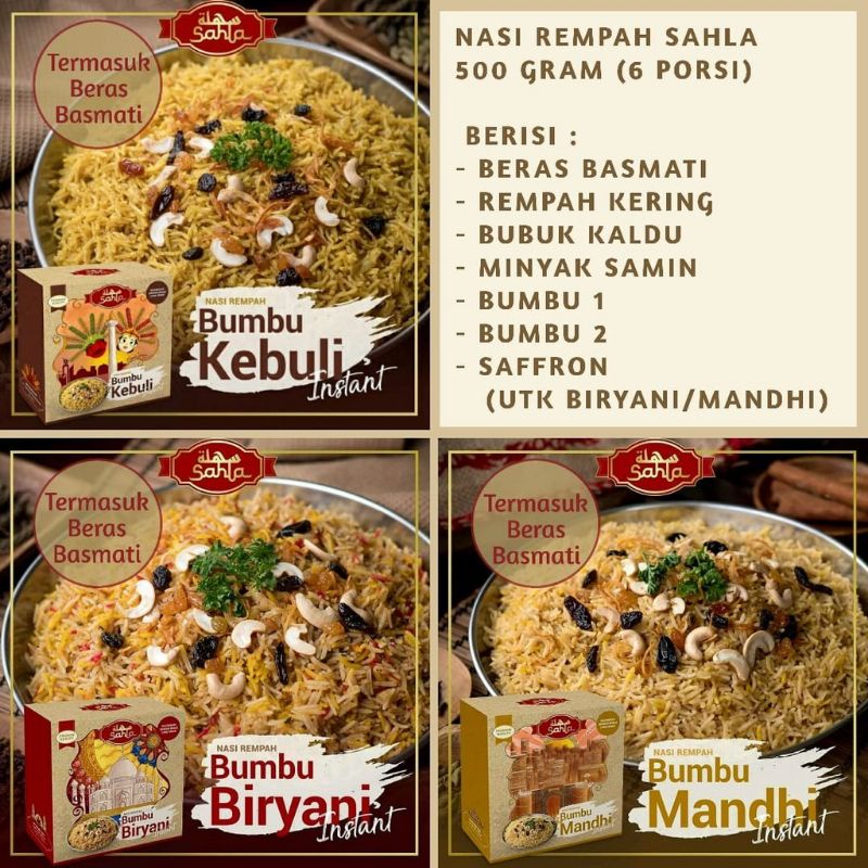 

Bumbu Nasi Instan Sahla All Varian