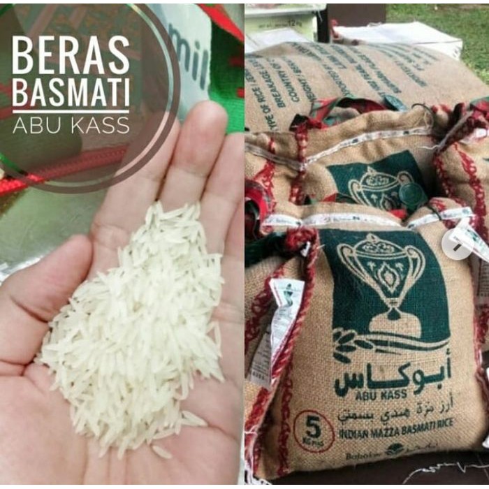 

Beras Basmati India Abu Kass Premium 1 kg Quality Original