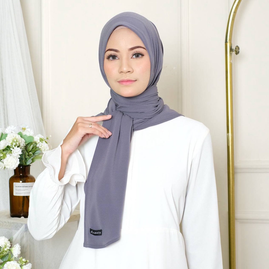 Izzy Square Instant - Albata Hijab-Izzy Grey