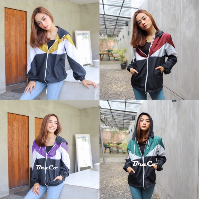 Jual Nuvo Jaket Jaket Parasut Wanita Pakai Furing Lapisan Dalam