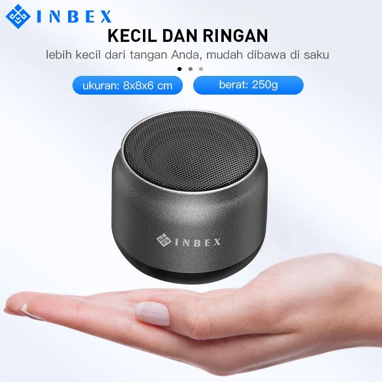 INBEX  mini-Speaker Bluetooth Wireless HD Audio TF Card Support   Bass Stereo Call /Bluetooth 5.0/TW