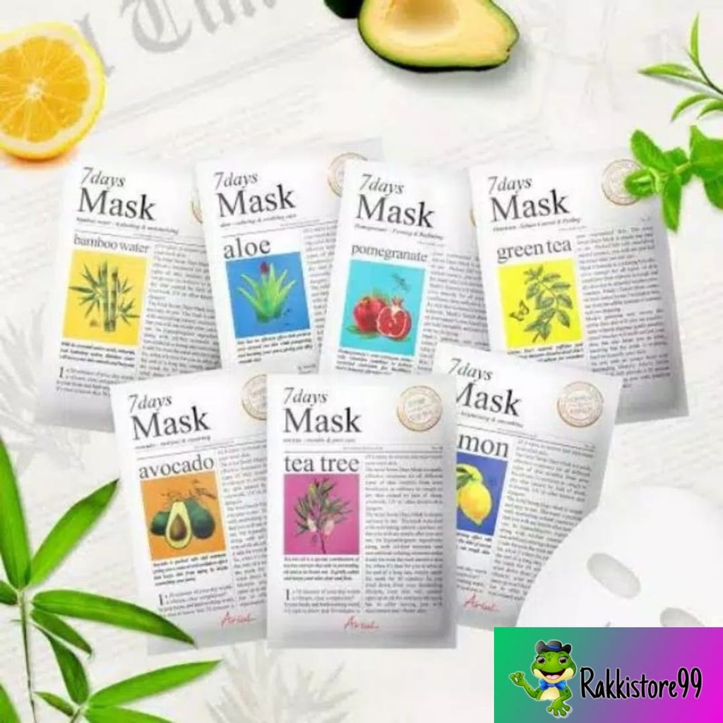 ❣️Rakkistore99❣️Ariul 7 Days / 7Days Sheet Mask Masker Wajah 20ml