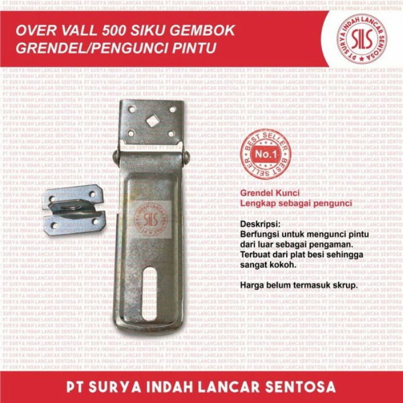 over vall siku gembok grendel pintu /pengunci pintu - 600
