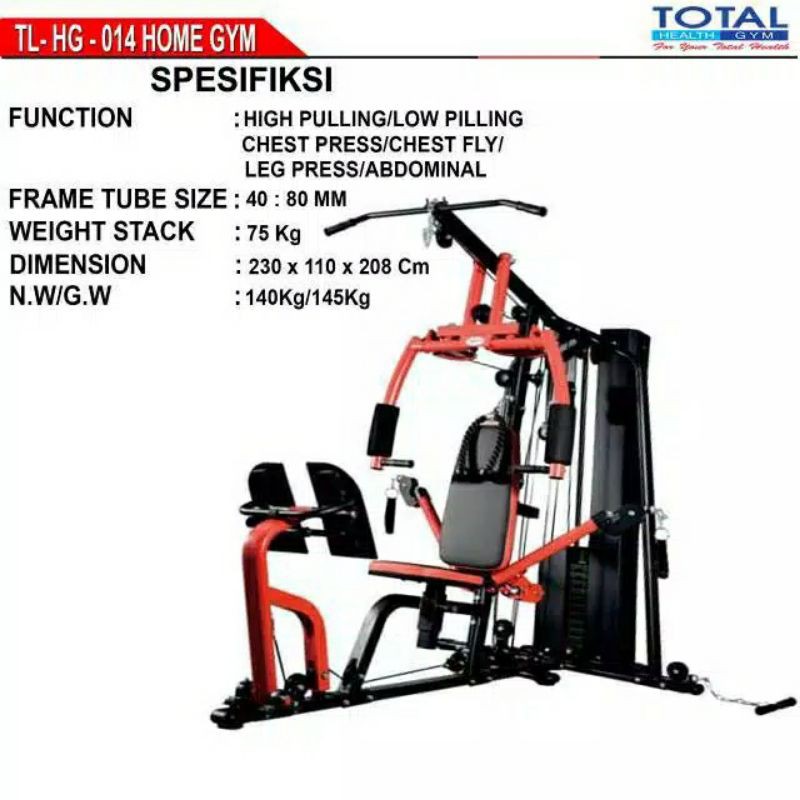 ALAT FITNESS HOME GYM 3 SISI TL HG 016