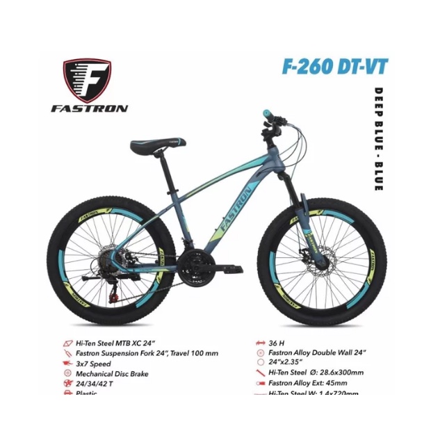 SEPEDA GUNUNG MTB 24 FASTRON F260 DT