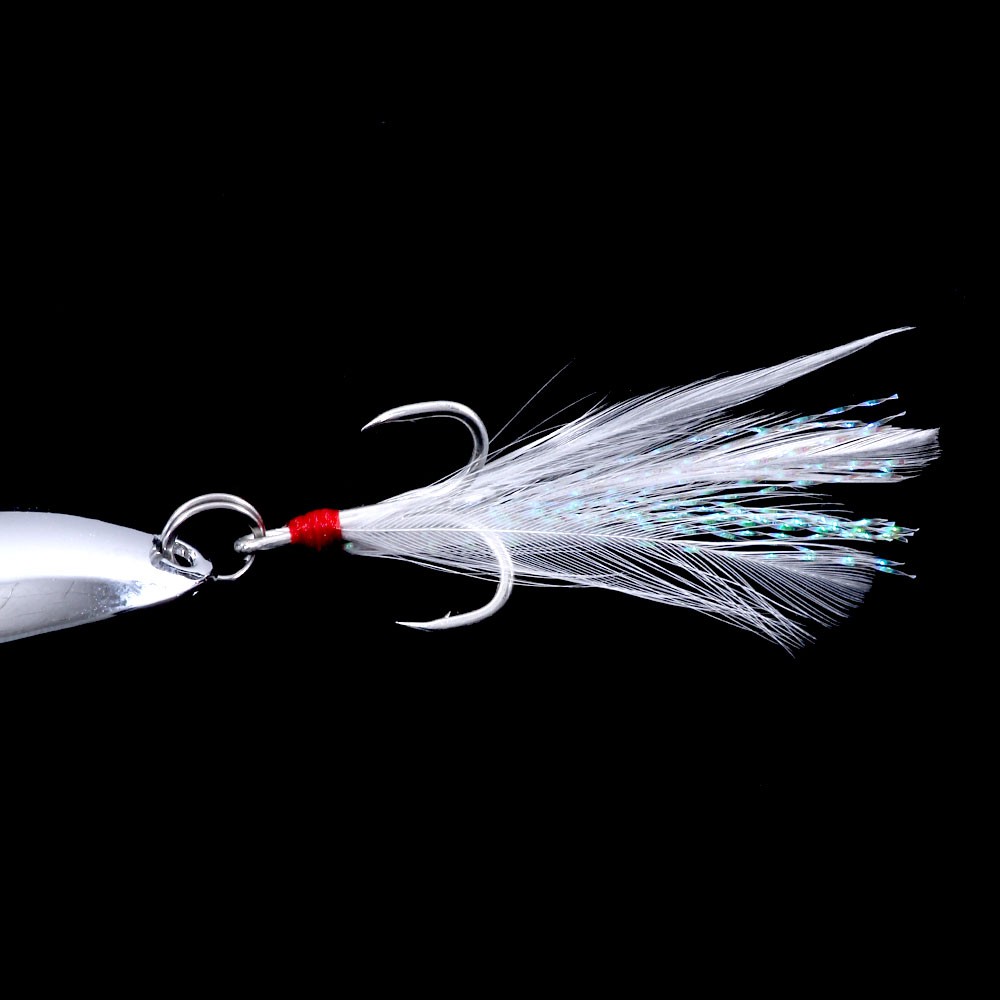 HENGJIA 2pcs 5/7/10G Spoon Spinner Umpan Pancing Swimbait Fishing Lure Ikan Sequin Bait Wobbler Kail