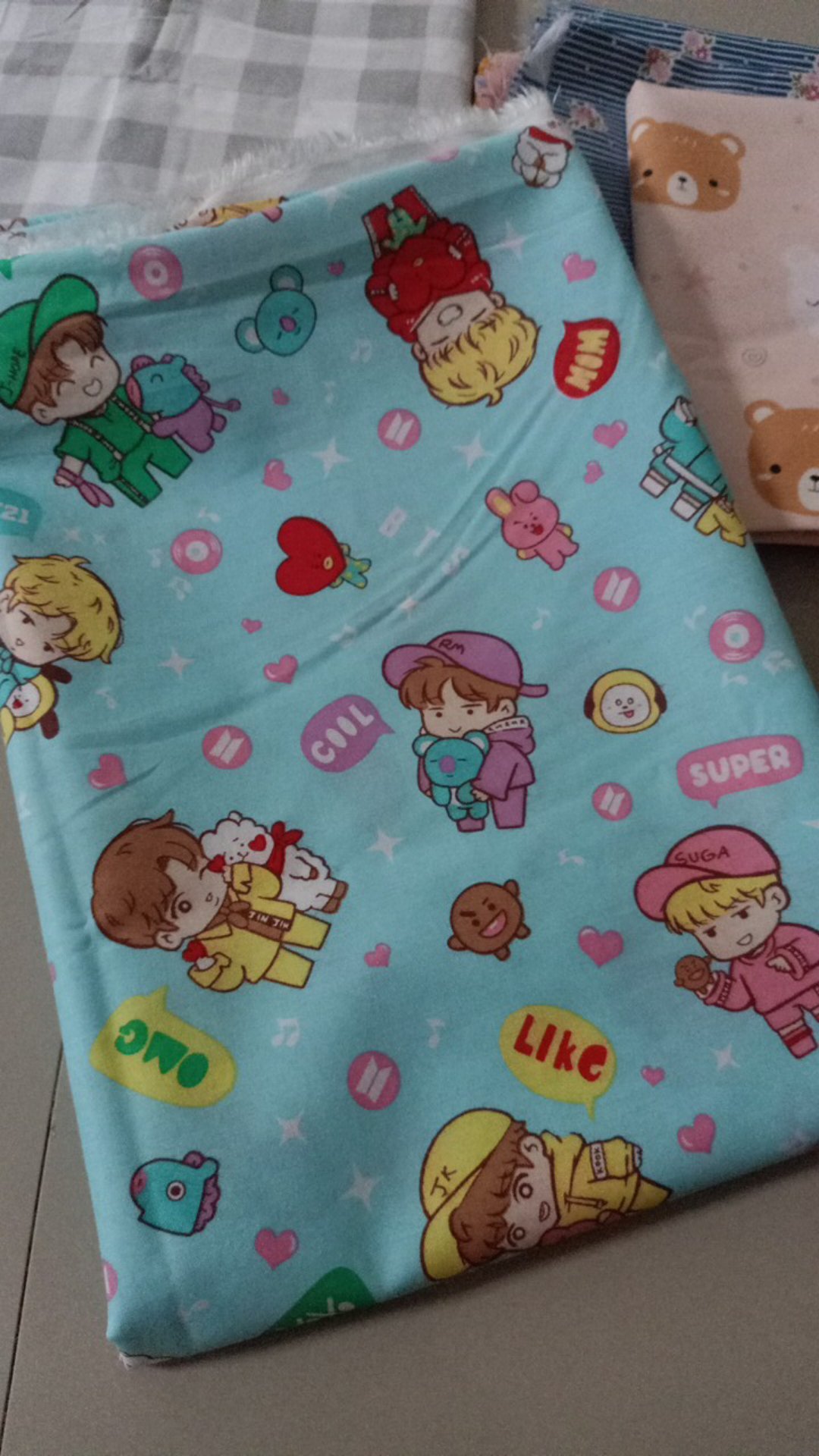 Bts Pesona - Kain Sprei Katun Lokal Meteran Star Bintang Kecil